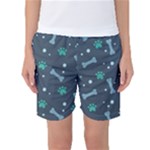 Bons Foot Prints Pattern Background Women s Basketball Shorts