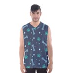 Bons Foot Prints Pattern Background Men s Basketball Tank Top