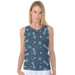 Bons Foot Prints Pattern Background Women s Basketball Tank Top