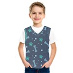 Bons Foot Prints Pattern Background Kids  Basketball Tank Top