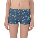 Bons Foot Prints Pattern Background Boyleg Bikini Bottoms
