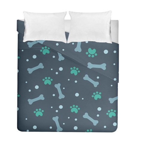 Bons Foot Prints Pattern Background Duvet Cover Double Side (Full/ Double Size) from ArtsNow.com