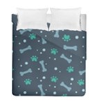 Bons Foot Prints Pattern Background Duvet Cover Double Side (Full/ Double Size)