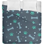 Bons Foot Prints Pattern Background Duvet Cover Double Side (King Size)