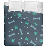 Bons Foot Prints Pattern Background Duvet Cover Double Side (California King Size)
