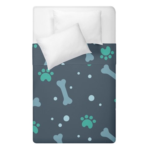 Bons Foot Prints Pattern Background Duvet Cover Double Side (Single Size) from ArtsNow.com