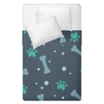 Bons Foot Prints Pattern Background Duvet Cover Double Side (Single Size)