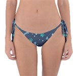 Bons Foot Prints Pattern Background Reversible Bikini Bottoms