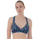 Bons Foot Prints Pattern Background Sweetheart Sports Bra