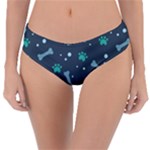 Bons Foot Prints Pattern Background Reversible Classic Bikini Bottoms