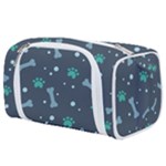 Bons Foot Prints Pattern Background Toiletries Pouch