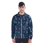 Bons Foot Prints Pattern Background Men s Windbreaker