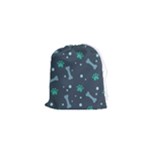 Bons Foot Prints Pattern Background Drawstring Pouch (XS)