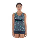 Bons Foot Prints Pattern Background Sport Tank Top 