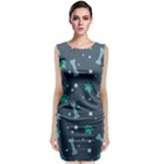 Bons Foot Prints Pattern Background Classic Sleeveless Midi Dress