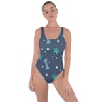 Bons Foot Prints Pattern Background Bring Sexy Back Swimsuit