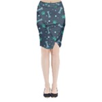 Bons Foot Prints Pattern Background Midi Wrap Pencil Skirt