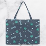 Bons Foot Prints Pattern Background Zipper Medium Tote Bag