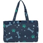 Bons Foot Prints Pattern Background Canvas Work Bag