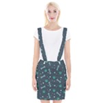 Bons Foot Prints Pattern Background Braces Suspender Skirt