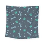 Bons Foot Prints Pattern Background Square Tapestry (Small)