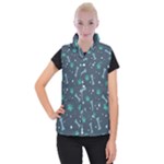 Bons Foot Prints Pattern Background Women s Button Up Vest