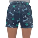 Bons Foot Prints Pattern Background Sleepwear Shorts