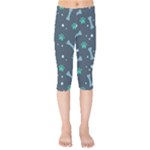 Bons Foot Prints Pattern Background Kids  Capri Leggings 