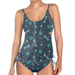 Bons Foot Prints Pattern Background Tankini Set