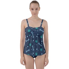 Twist Front Tankini Set 