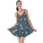 Bons Foot Prints Pattern Background Love the Sun Cover Up