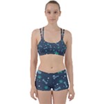 Bons Foot Prints Pattern Background Perfect Fit Gym Set