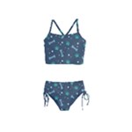 Bons Foot Prints Pattern Background Girls  Tankini Swimsuit
