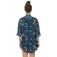 Open Front Chiffon Kimono 