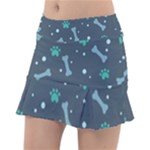 Bons Foot Prints Pattern Background Classic Tennis Skirt
