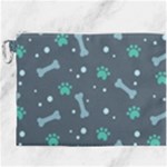 Bons Foot Prints Pattern Background Canvas Cosmetic Bag (XXXL)