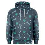 Bons Foot Prints Pattern Background Men s Overhead Hoodie