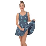 Bons Foot Prints Pattern Background Inside Out Casual Dress