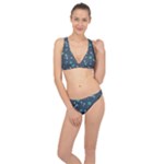 Bons Foot Prints Pattern Background Classic Banded Bikini Set 