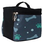 Bons Foot Prints Pattern Background Make Up Travel Bag (Small)