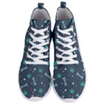 Bons Foot Prints Pattern Background Men s Lightweight High Top Sneakers
