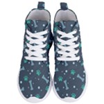 Bons Foot Prints Pattern Background Women s Lightweight High Top Sneakers