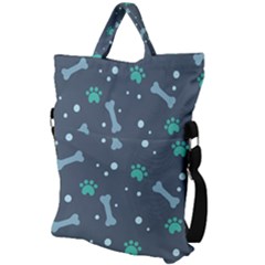 Fold Over Handle Tote Bag 