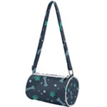 Bons Foot Prints Pattern Background Mini Cylinder Bag