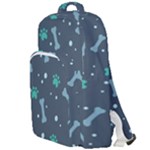 Bons Foot Prints Pattern Background Double Compartment Backpack