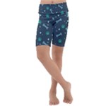 Bons Foot Prints Pattern Background Kids  Lightweight Velour Cropped Yoga Leggings