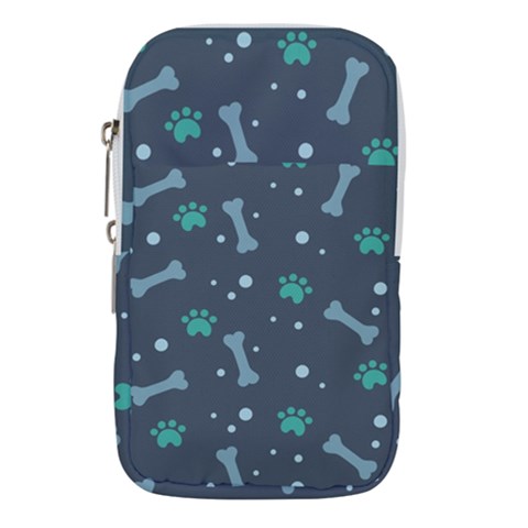 Bons Foot Prints Pattern Background Waist Pouch (Small) from ArtsNow.com