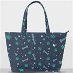 Bons Foot Prints Pattern Background Back Pocket Shoulder Bag 