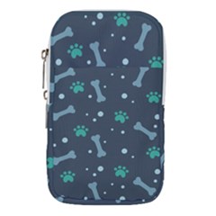 Bons Foot Prints Pattern Background Waist Pouch (Large) from ArtsNow.com