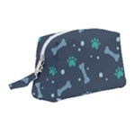 Bons Foot Prints Pattern Background Wristlet Pouch Bag (Medium)